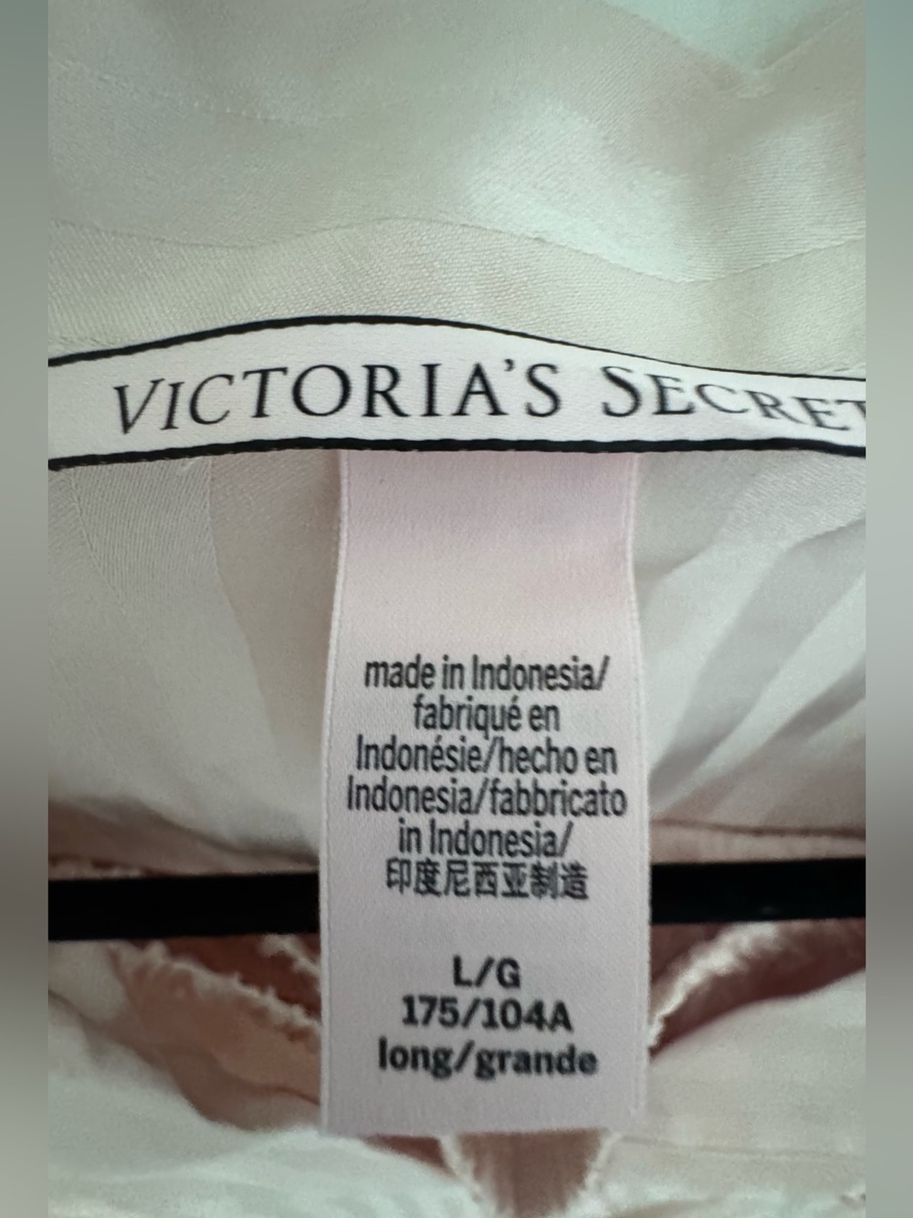 Victoria's Secret Light Pink Striped Short-Sleeve Pajama Set L - Picture 4 of 16